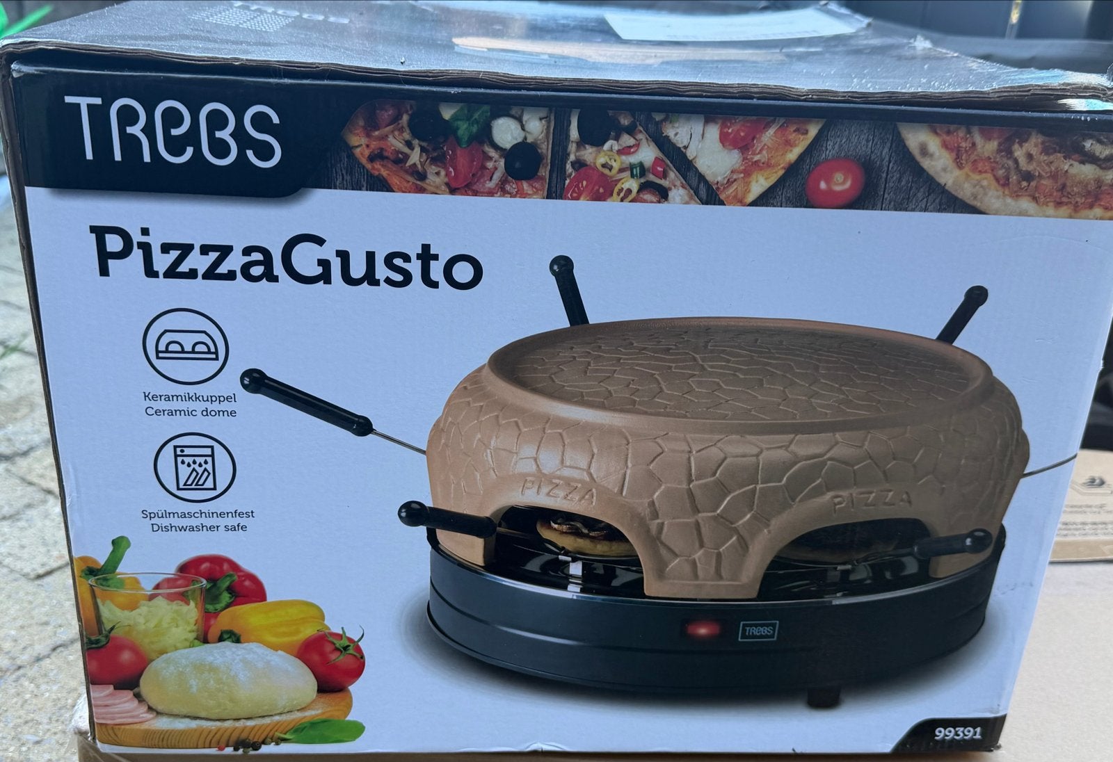 Trebs PizzaGusto Pizzarette 6 personen, Overige merken, Pizzaoven, Nieuw, Ophalen of Verzenden