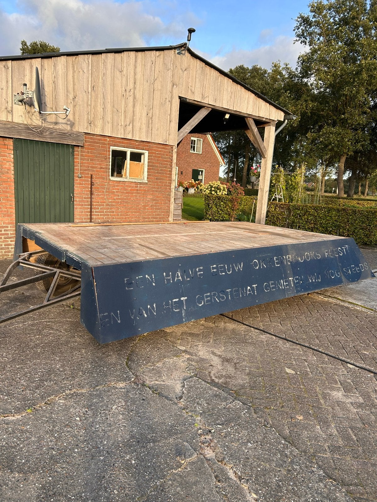Stevige aanhangwagen / platte wagen, Ophalen of Verzenden