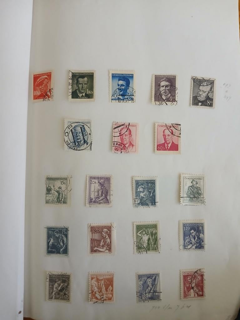 Verzameling postzegels Tsjechoslowakije BIEDEN, Postzegels en Munten, Ophalen of Verzenden, Overige landen, Gestempeld