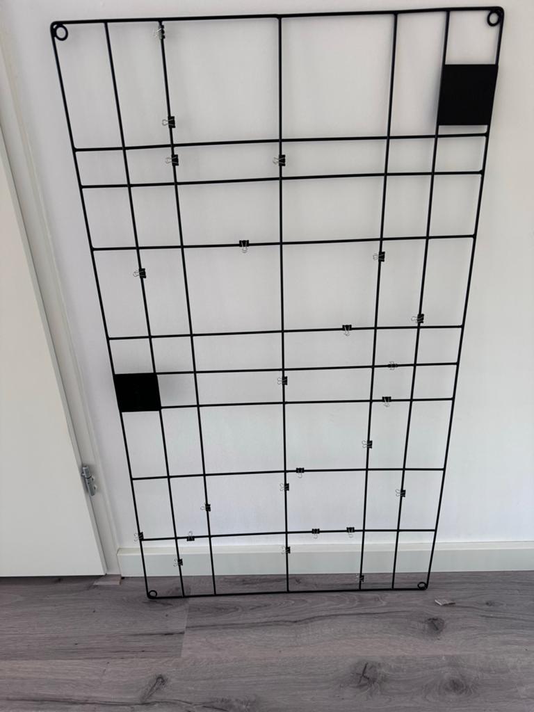 vtwonen zwarte memobord/fotorek/wandrooster - 60x105cm, Ophalen, Zo goed als nieuw, Overige typen