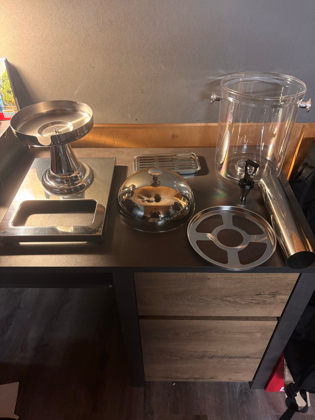 Drankdispenser met ijskoeling, Huis en Inrichting, Ophalen, Glas, Overige typen, Nieuw