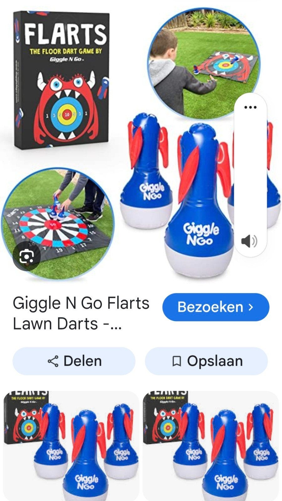 12 stuks Giggle N Go Flarts: Het Vloer Dart Spel voor Buiten, Giggle, Nieuw, Ophalen of Verzenden, Giggle