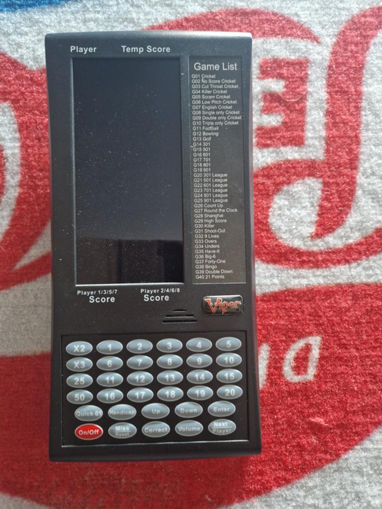 Digitaal dart scorebord, Ophalen
