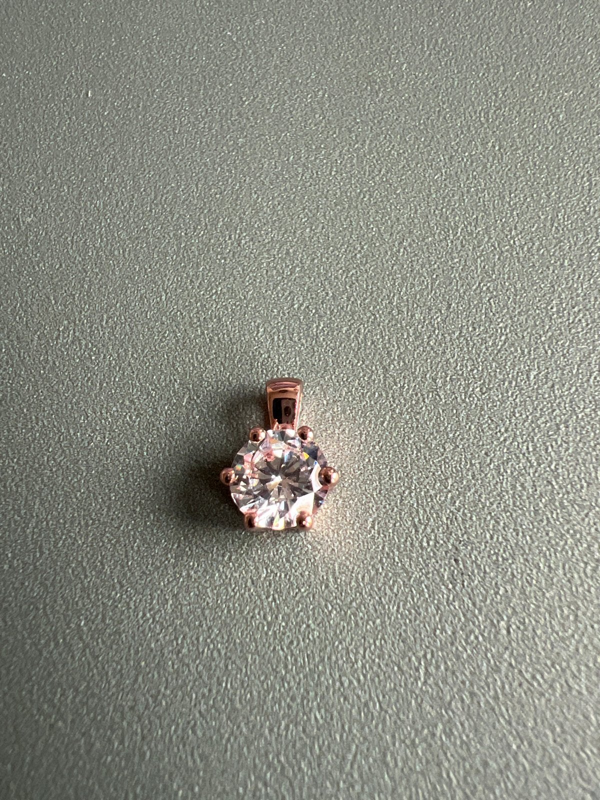 Sprankelende Zirkonia Hanger Rosé Goud op 925 Zilver, Overige voorstellingen, Nieuw, Ophalen of Verzenden, Roze