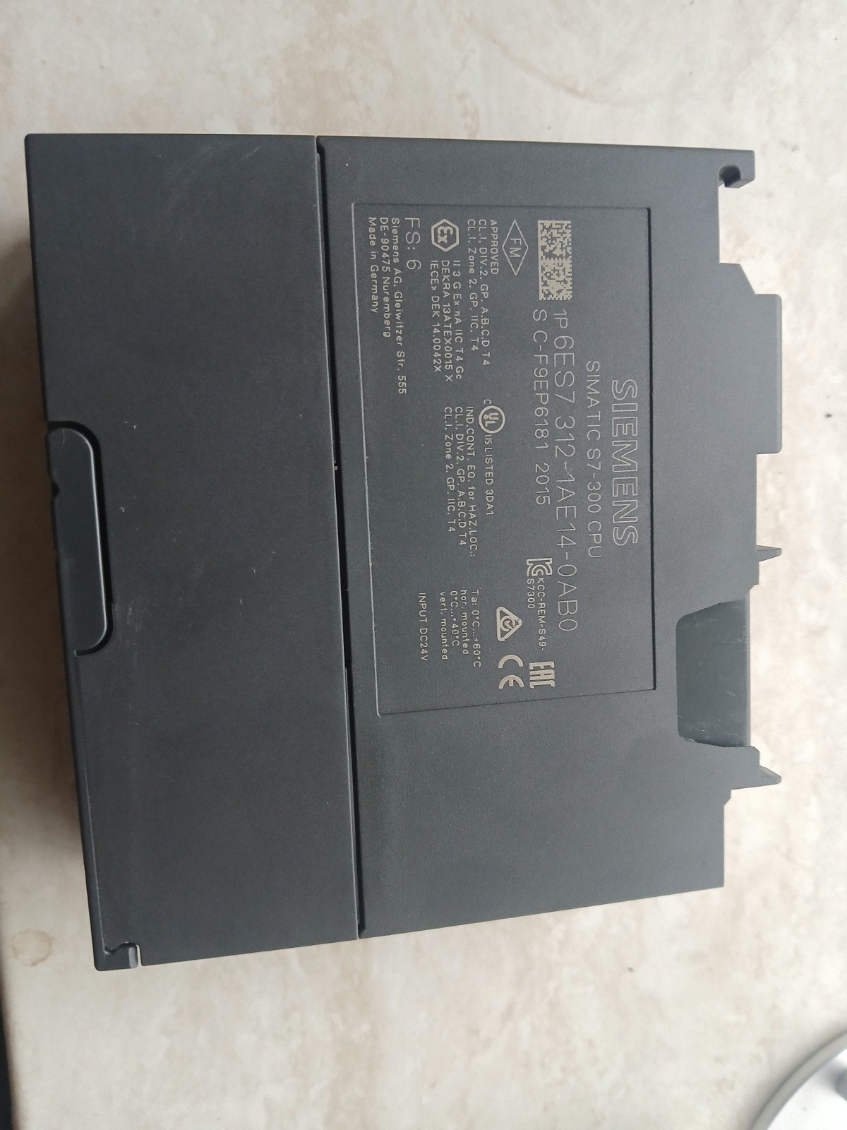 Siemens SIMATIC S7-300 module 6ES7 312-14E14-0AB0, Ophalen