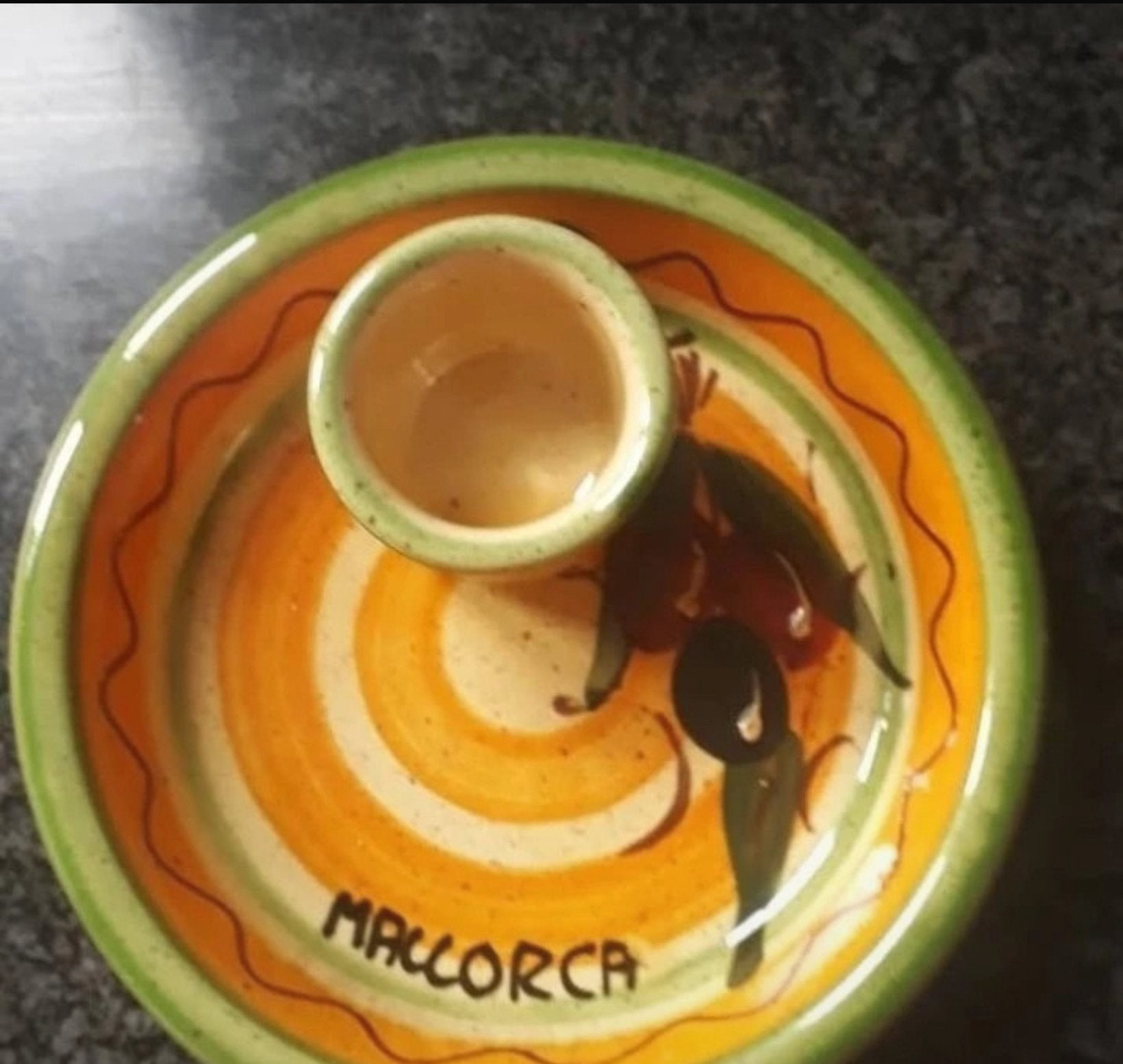 Vintage/retro olijven schaaltje, Ophalen of Verzenden, Zo goed als nieuw, Overige stijlen, Schaal of Schalen