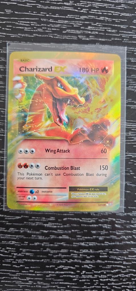 Pokémon Kaart Charizard EX 12/108 XY Evolutions, Hobby en Vrije tijd, Verzamelkaartspellen | Pokémon, Ophalen of Verzenden, Zo goed als nieuw