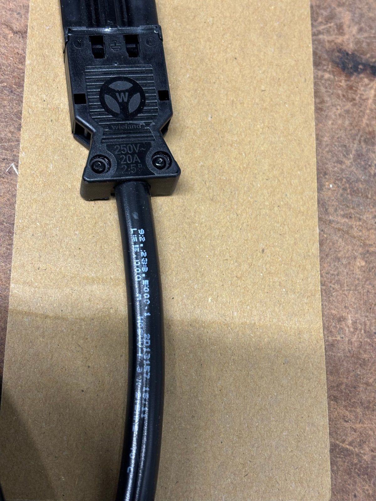 12x Wieland stroomkabel 5 meter - Nieuw, Ophalen of Verzenden, Nieuw, Wieland, Kabel of Snoer