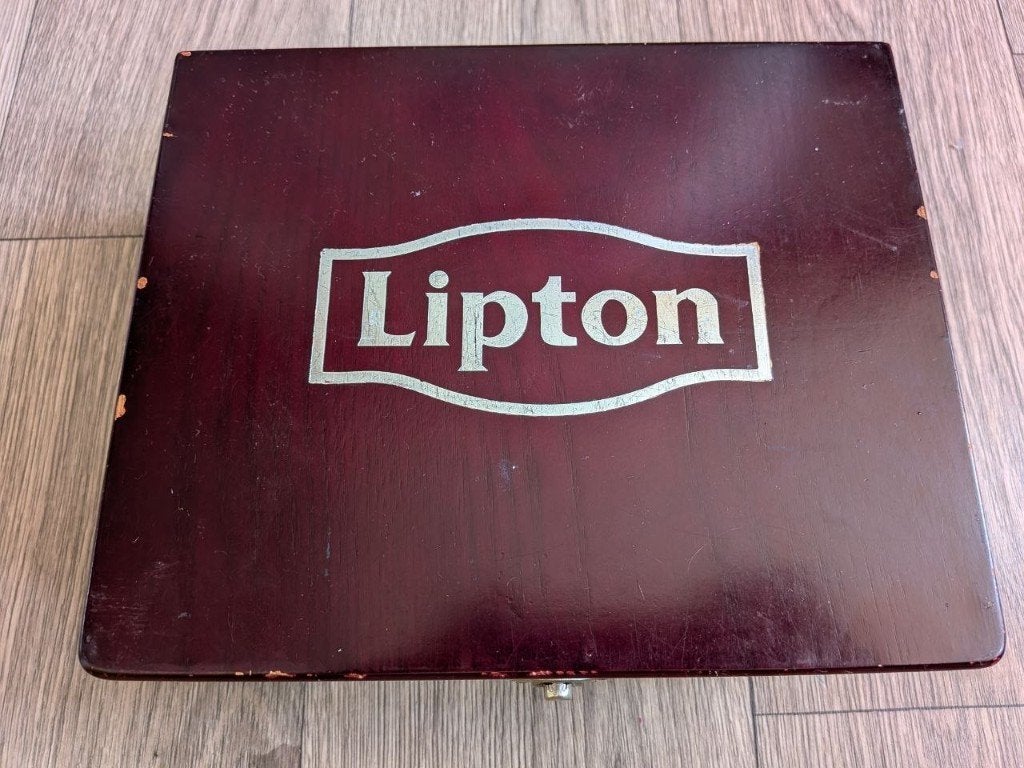 Grote theedoos van Lipton — ( Limited Edition ), Ophalen, Gebruikt, Hout, Theedoos