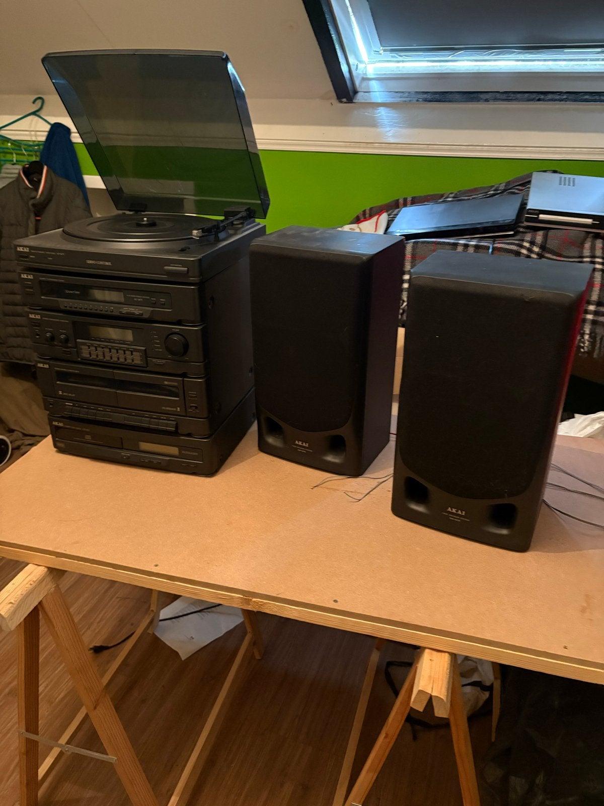 Akai Stereo Installatie met Platenspeler, CD-recorder en Box, Ophalen, Gebruikt, Losse componenten, Akai