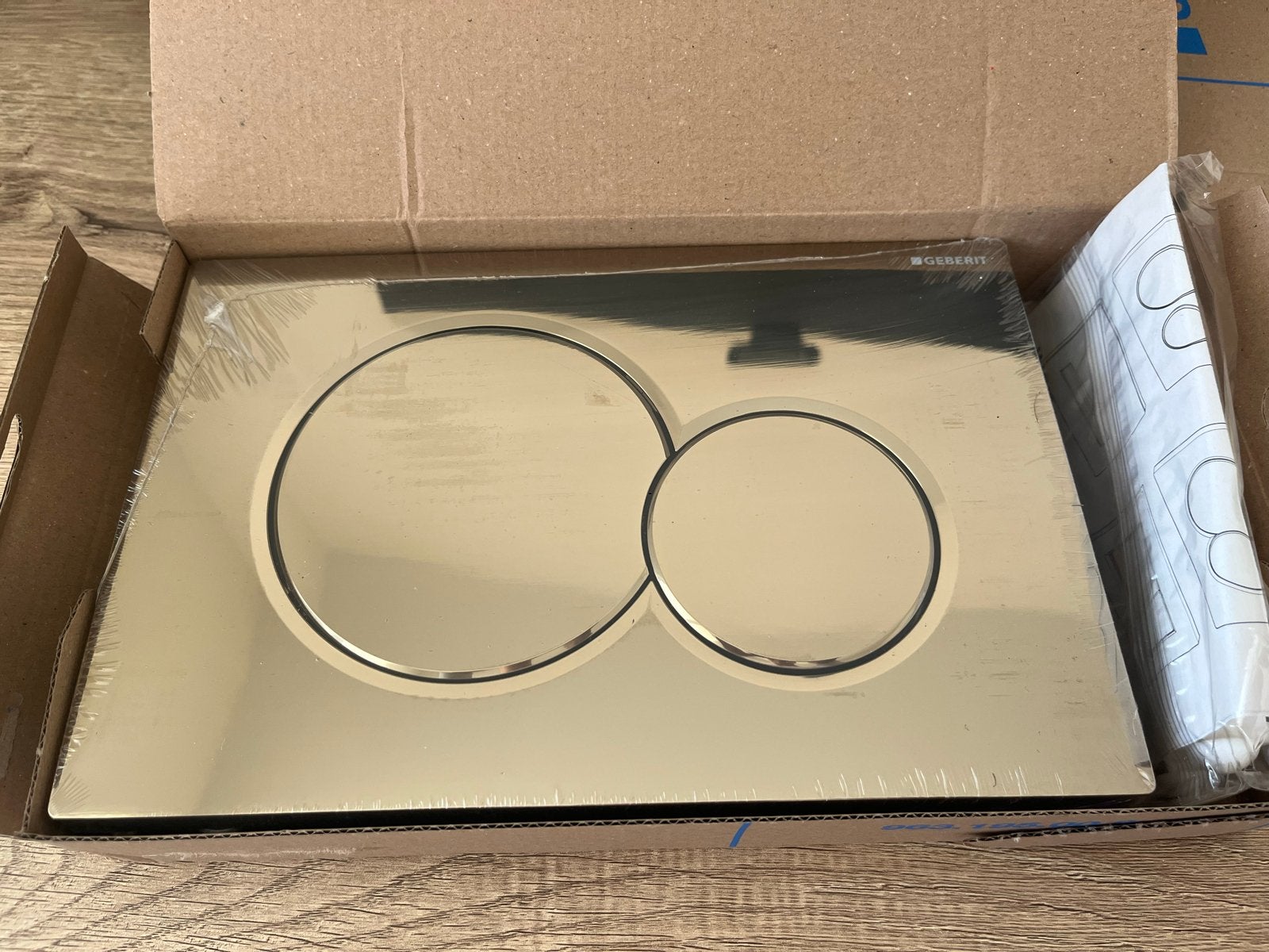 Geberit Sigma01 bedieningsplaat - Edelmessing, Doe-het-zelf en Verbouw, Sanitair, Ophalen of Verzenden, Nieuw, Toilet