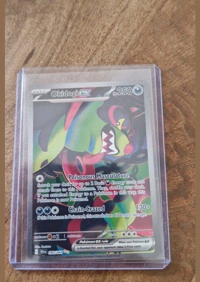 Okidogi ex Pokémon kaart 090/064, Ophalen of Verzenden, Zo goed als nieuw, Losse kaart