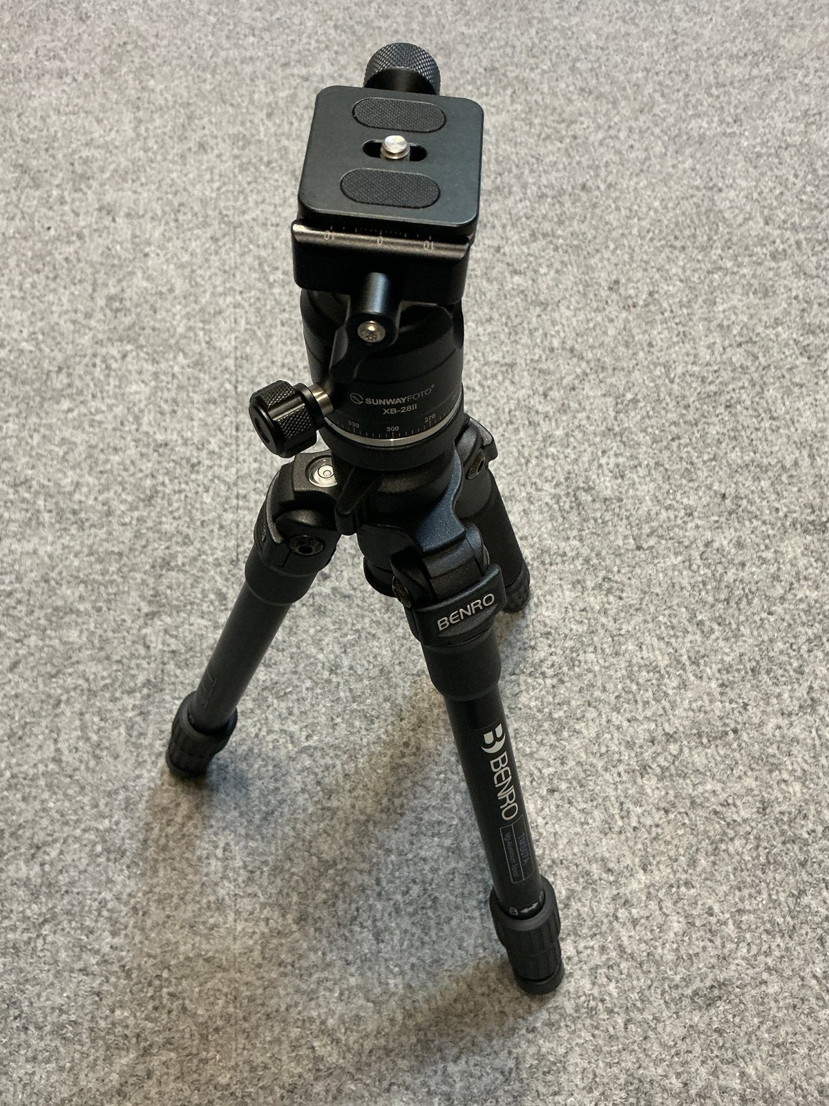 Benro macro statief +sunwayfoto balhoofd NIEUW!!, Ophalen, 125 cm of minder, Benro, Nieuw