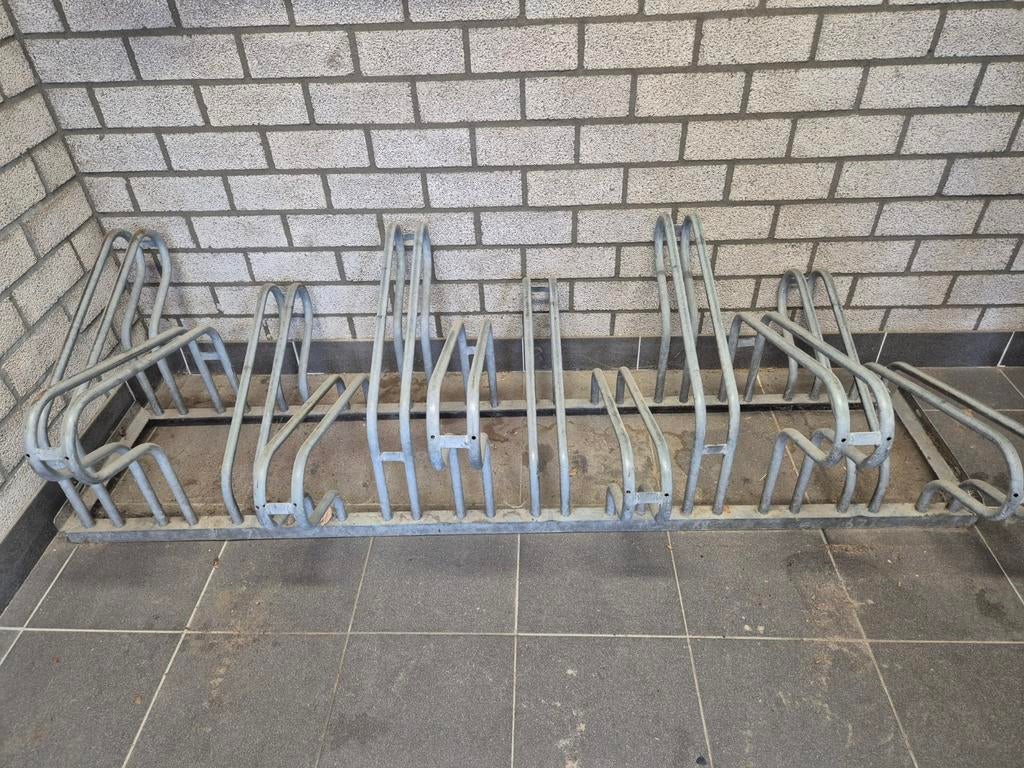 Gegalvaniseerd fietsenrek 180cm 6 fietsen per kant, Ophalen, Gebruikt