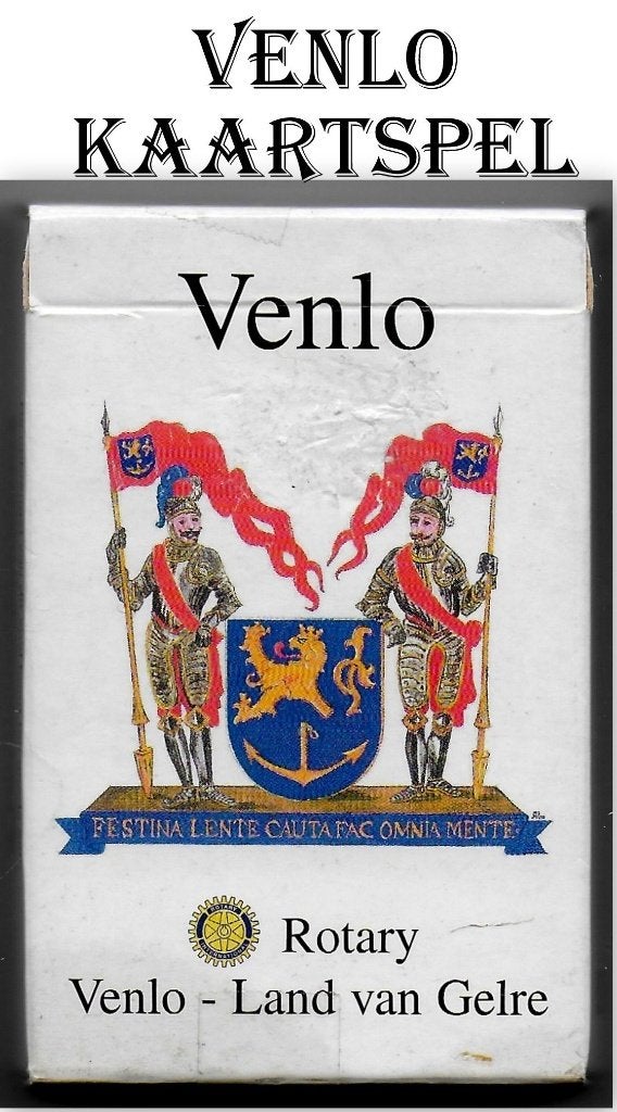 Venlo Kaartspel uitgegeven door Rotary Venlo -, Ophalen of Verzenden, Zo goed als nieuw, Speelkaart(en)