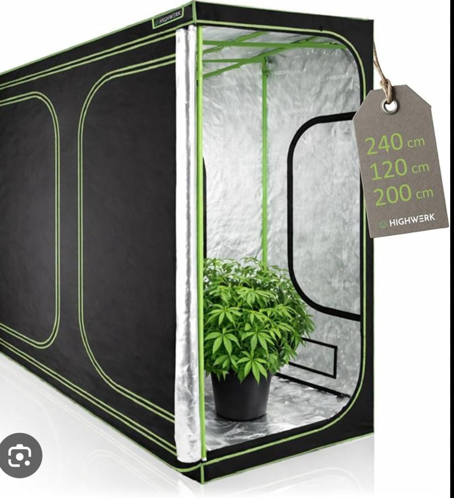 Kweektent 240x120 nieuw in doos, Ophalen of Verzenden, Zo goed als nieuw, Kweektent