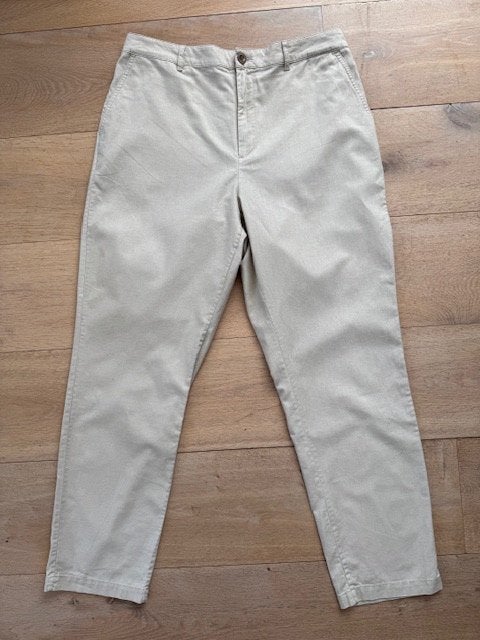 Nieuwe Uniqlo kaki linnen broek maat 40., Maat 38/40 (M), Beige, Nieuw, Ophalen of Verzenden