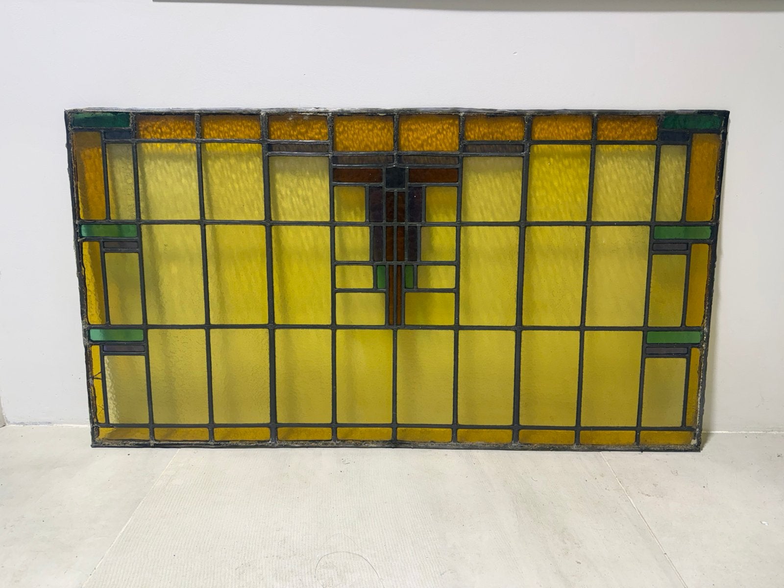 Glas in lood, Doe-het-zelf en Verbouw, Glas en Ramen, Ophalen, Gevelraam of Ruit, Gebruikt, 80 tot 120 cm