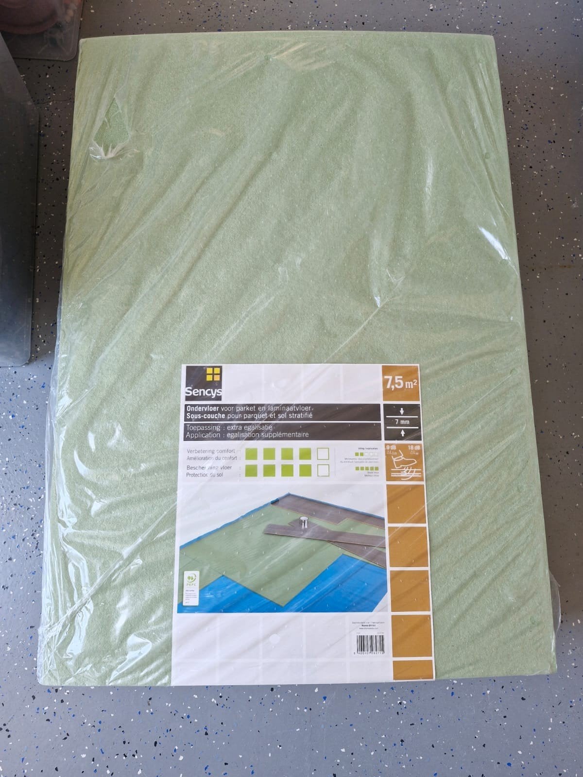 Sencys ondervloer 7mm - nieuw en ongeopend, Doe-het-zelf en Verbouw, Ophalen, Overige materialen, 30 cm of meer, 50 tot 150 cm