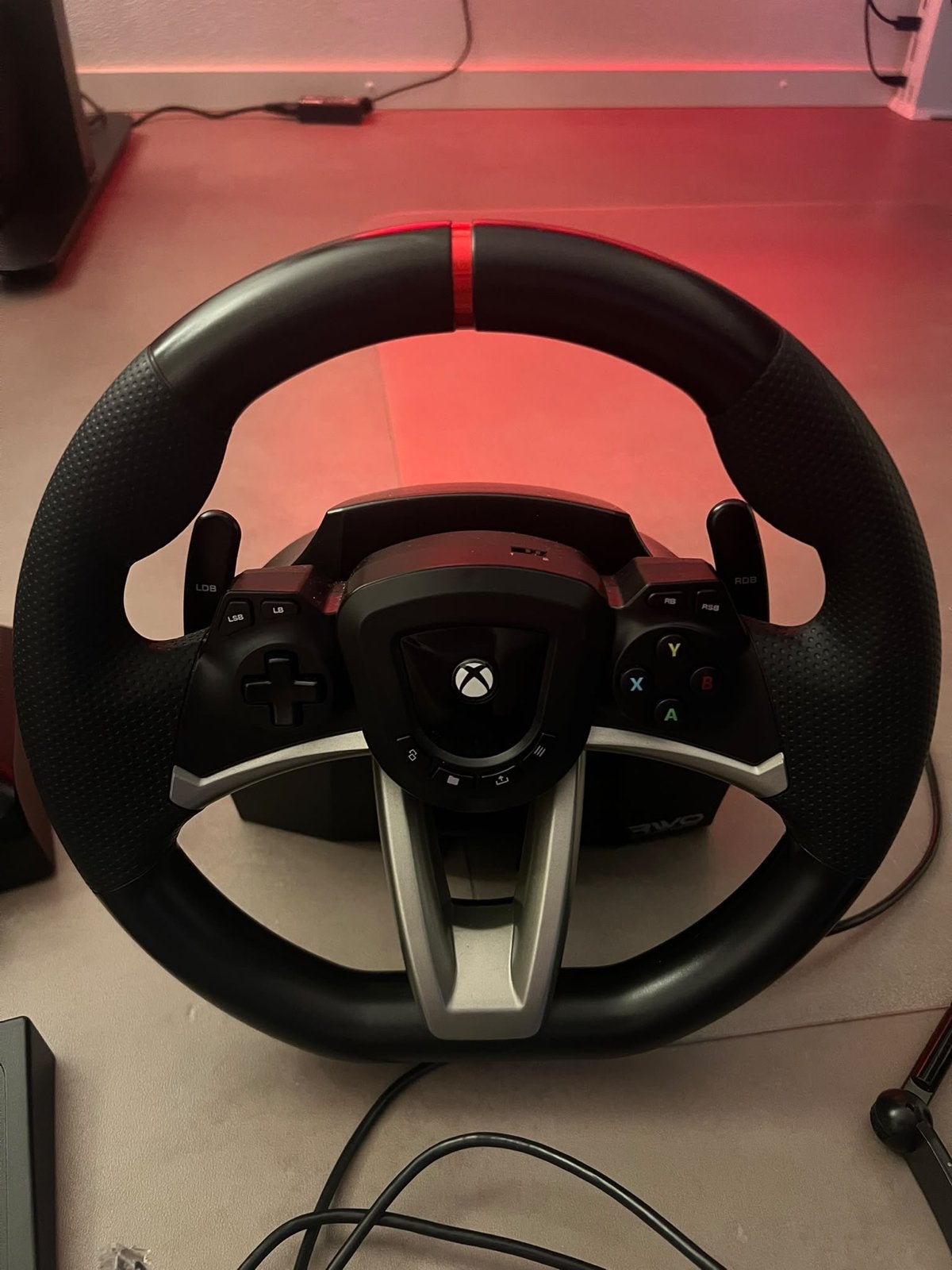 Hori Race Wheel Overdrive voor Xbox en Windows 10, Ophalen of Verzenden, Zo goed als nieuw, Stuurtje of Sportattribuut, Xbox One