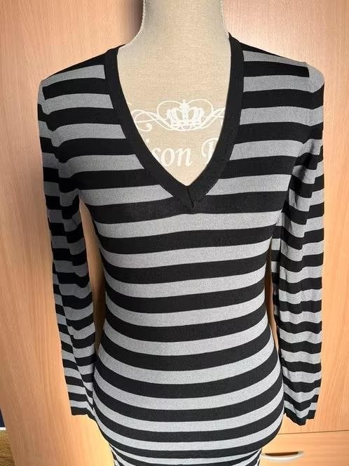 Gestreepte Nikkie jurk maat 38/40, Kleding | Dames, Maat 38/40 (M), Zwart, Nieuw, Ophalen of Verzenden