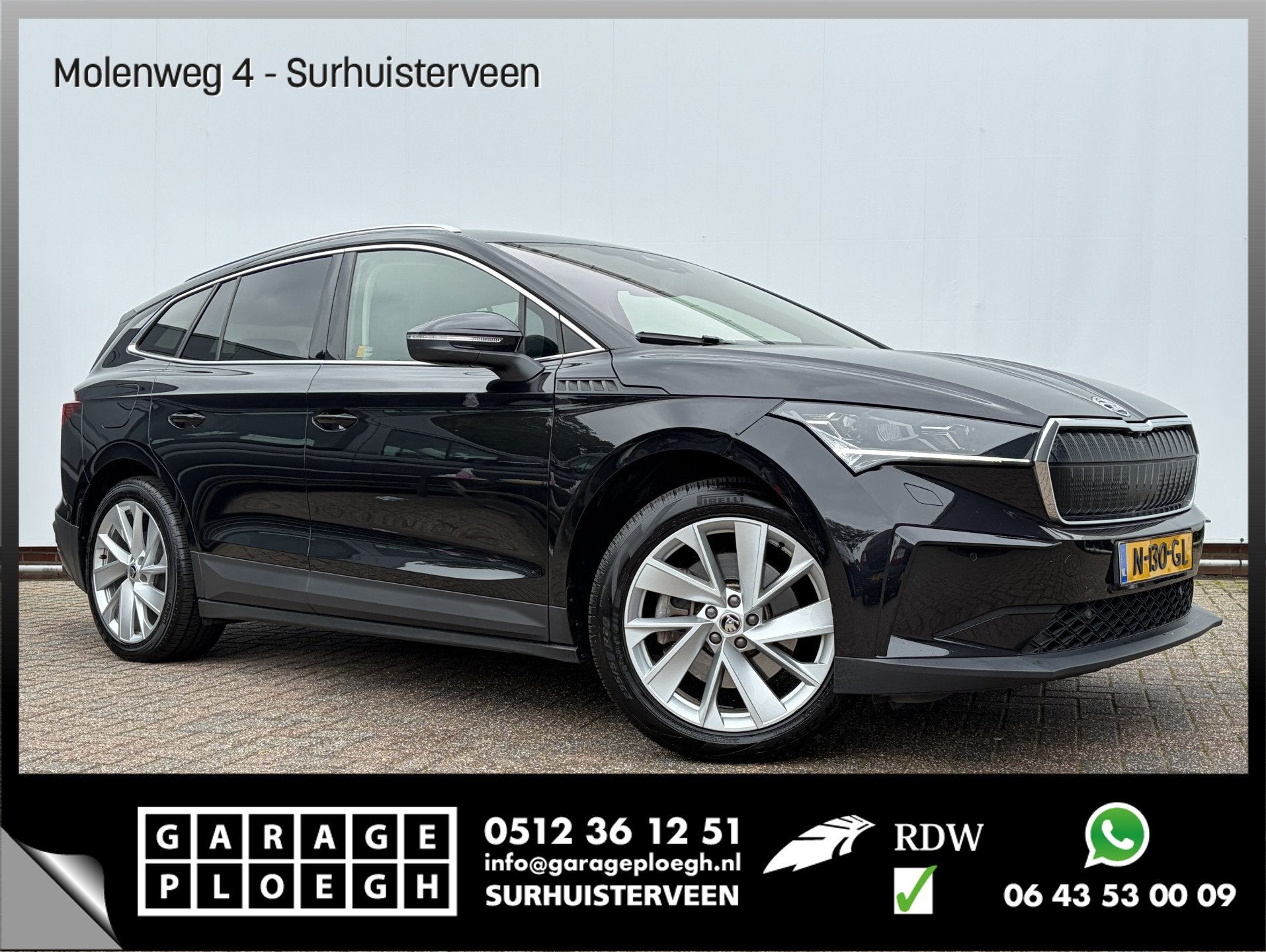 Skoda Enyaq iV 80 First Edition Soh 92% Adap.Cruise Leer Mem, Auto's, Automaat, Achterwielaandrijving, Gebruikt, 495 min