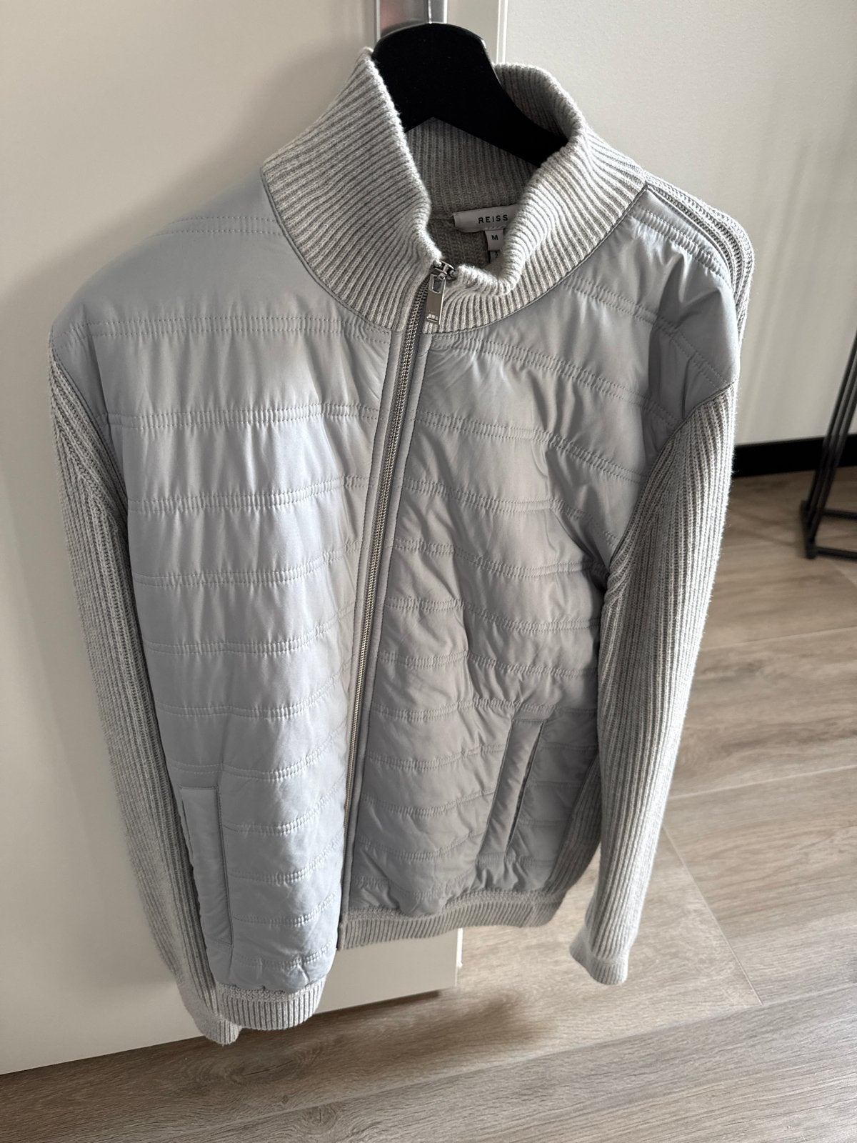 Reiss gewatteerd vest met rits - Maat M, Ophalen, Zo goed als nieuw, Maat 48/50 (M), Grijs