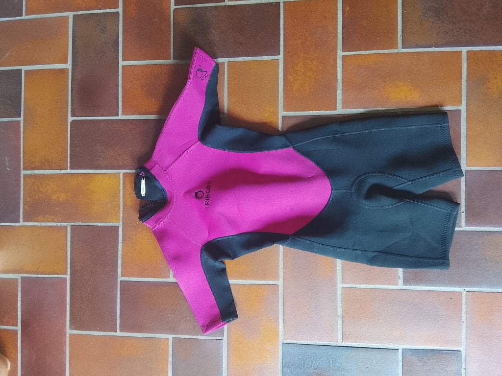 Wetsuit shorty voor Kinderen (2 st), maat:  small / medium, Watersport en Boten, Ophalen, Wetsuit, Zo goed als nieuw, Tribord