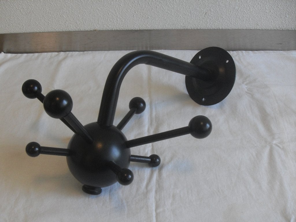 vintage sputnik kapstok zwart, Wandkapstok, Overige materialen, Ophalen of Verzenden, Zo goed als nieuw