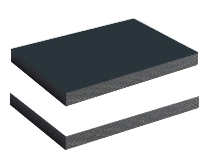 Trespa plaat 6mm wit, Antraciet en Zwart 305x130cm, Ophalen, Minder dan 25 mm, Nieuw, Plank