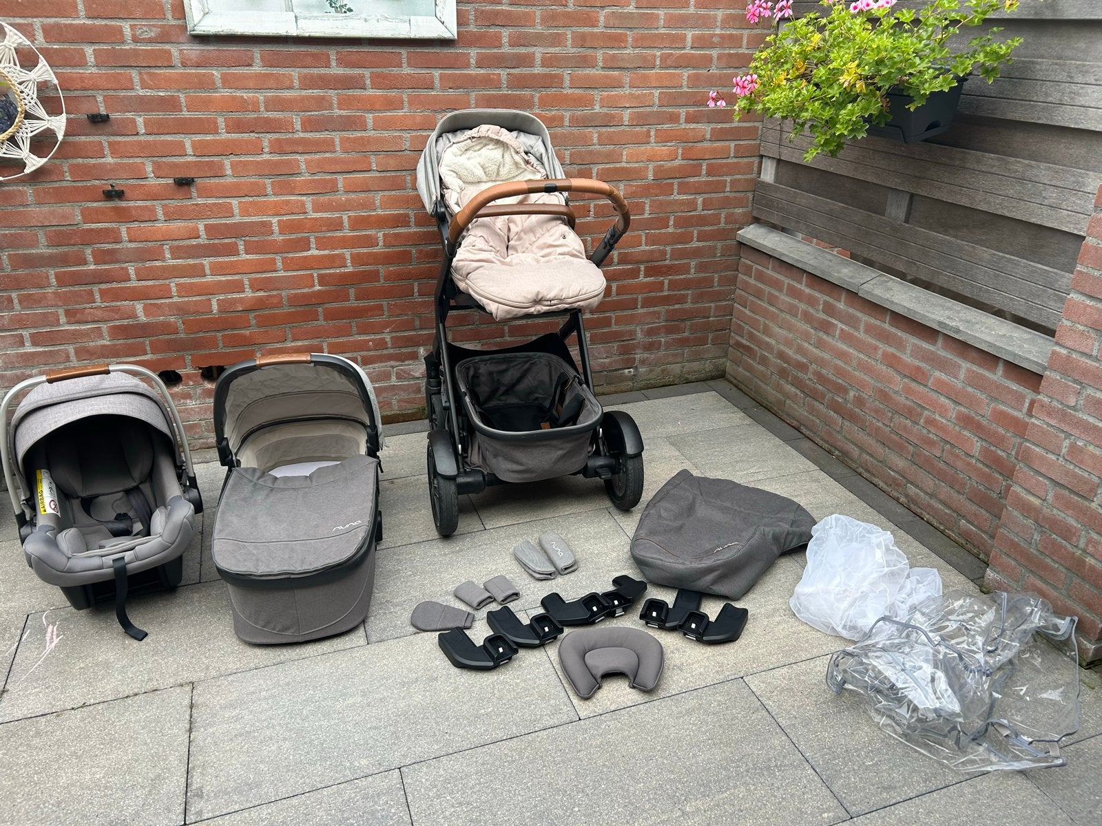 Nuna Demi Grow kinderwagen met Maxi-Cosi en Isofix, Gebruikt, Duowagen, Combiwagen, Ophalen