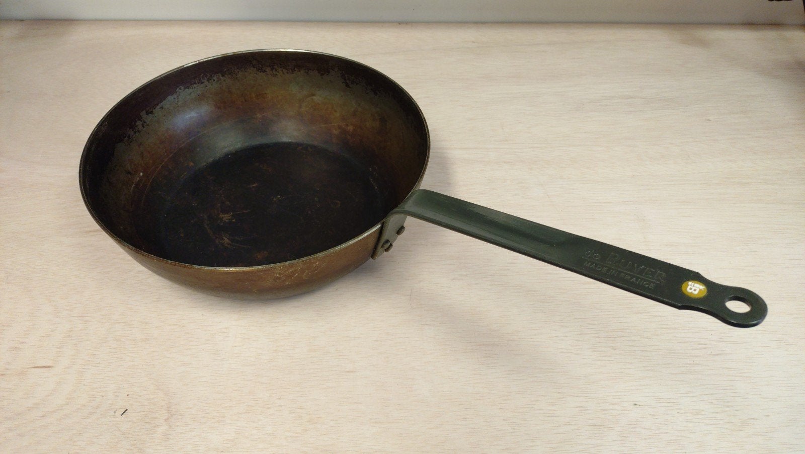 de Buyer curved steel wok Mineral B 28cm, Overige materialen, Gebruikt, De Buyer, Ophalen of Verzenden