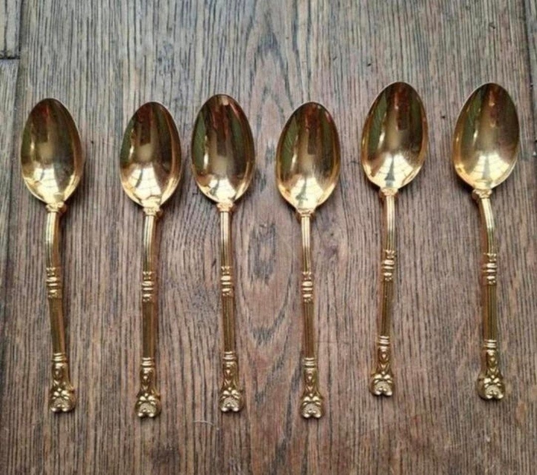 6 theelepels xilver/ verzilverd, Ophalen of Verzenden