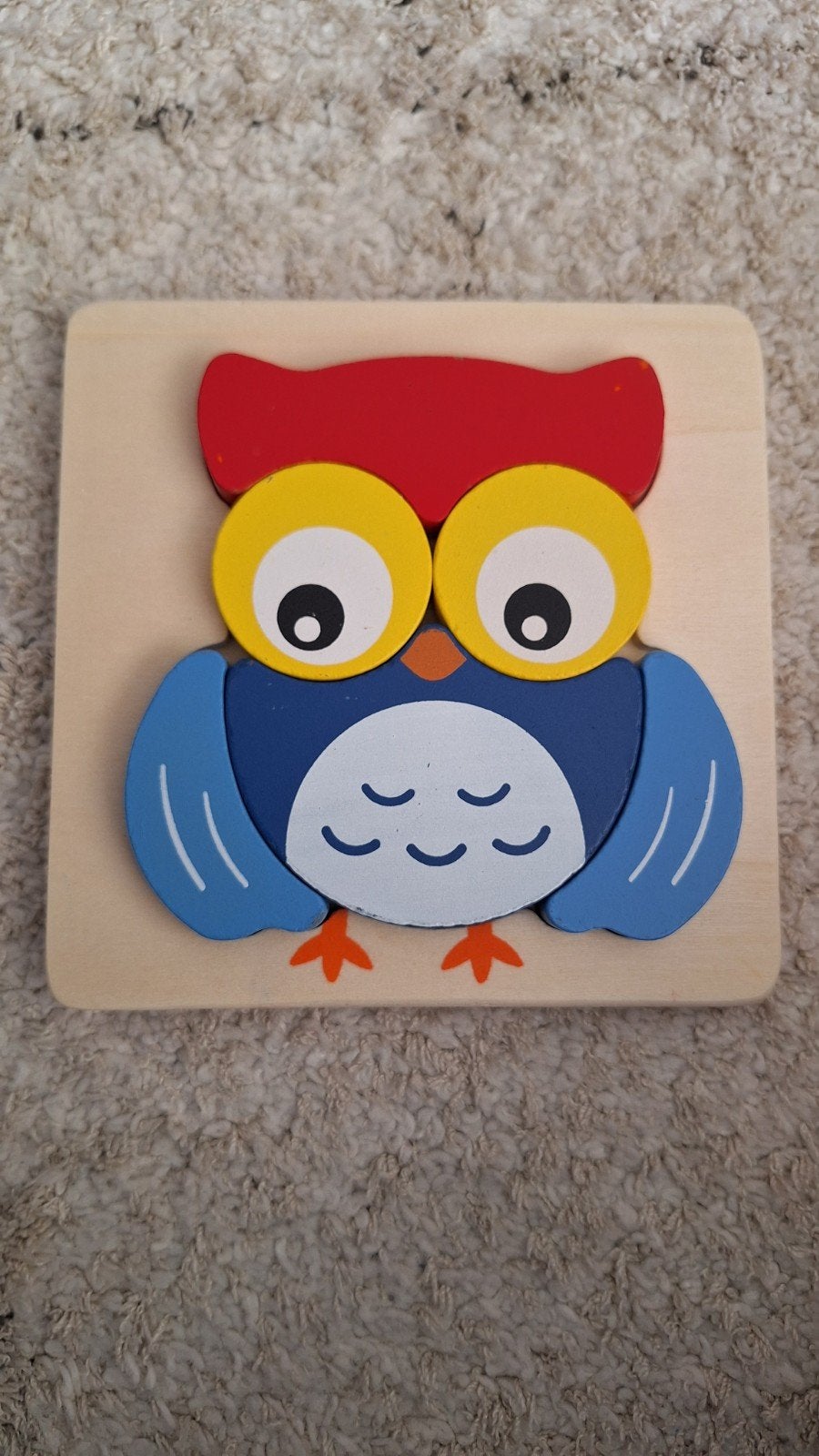 Houten uil puzzel voor kinderen - Playtive, Ophalen of Verzenden, Zo goed als nieuw, Overige typen