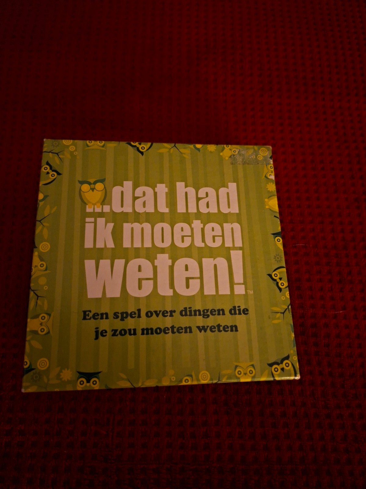 Dat had ik moeten weten! - Trivia Gezelschapsspel, Drie of vier spelers, Ophalen of Verzenden, Zo goed als nieuw, Kylskåpspoesi