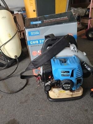Rugdragende benzine-bladbazer 2 pk 1:40 z. blaaspijp, Ophalen, Gebruikt, Benzine, Ruggedragen