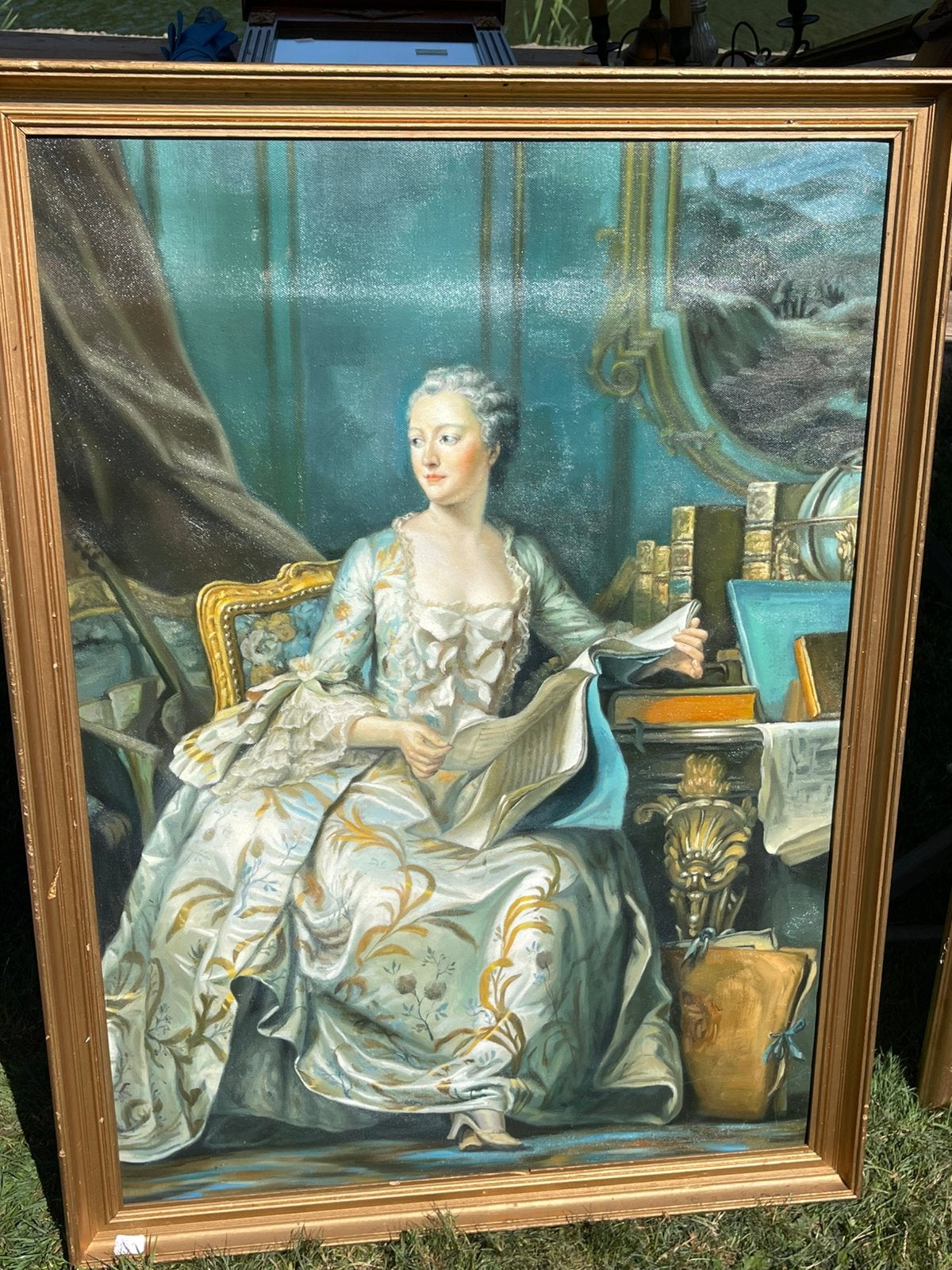 Schilderij - Madame Pompadour, Antiek en Kunst, Ophalen