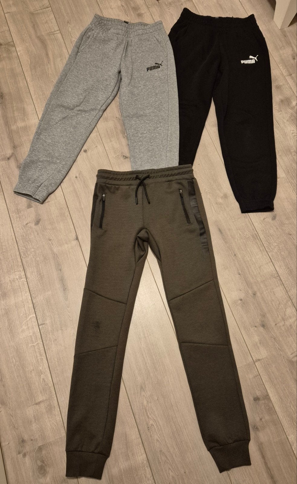 3 Joggingsbroeken: 2x Puma, 1x Hema - Maat 152, Ophalen of Verzenden, Zo goed als nieuw, Puma, Hema, Jongen