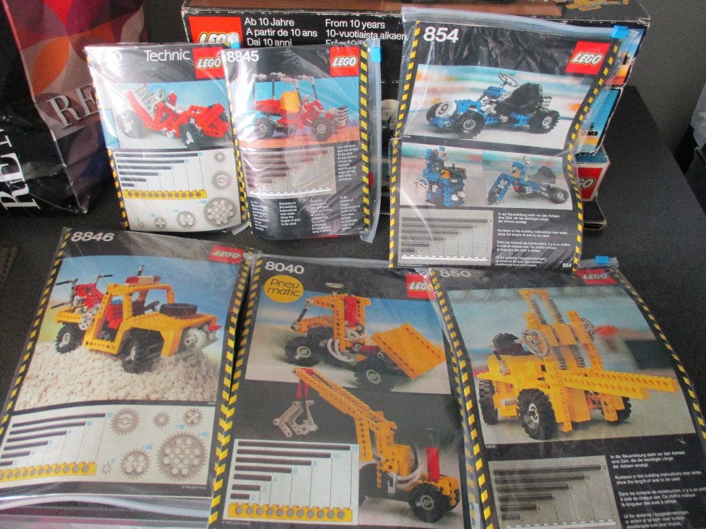 6x lego technic 850-854-8030-8040-8845-8846, Ophalen of Verzenden, Gebruikt, Lego