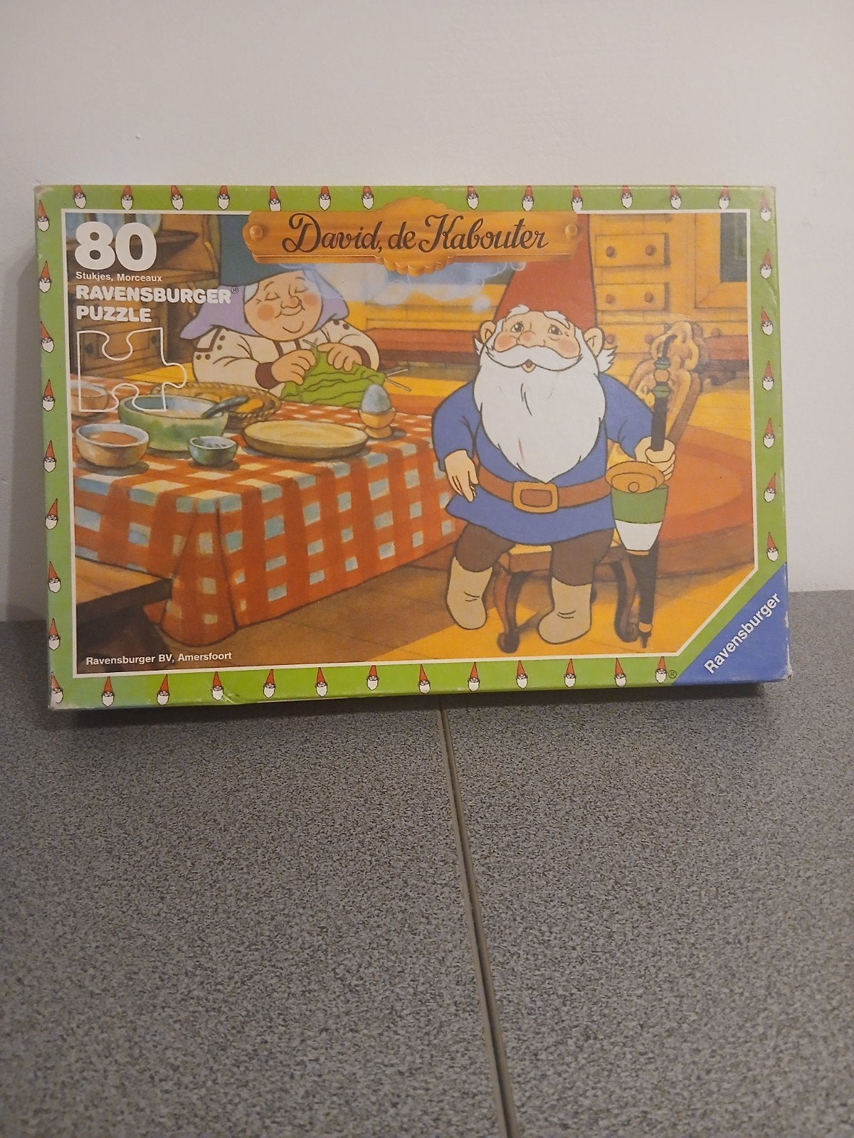 Ravensburger David de Kabouter Puzzel 80 Stukjes, Hobby en Vrije tijd, Ophalen of Verzenden, Minder dan 500 stukjes, Gebruikt