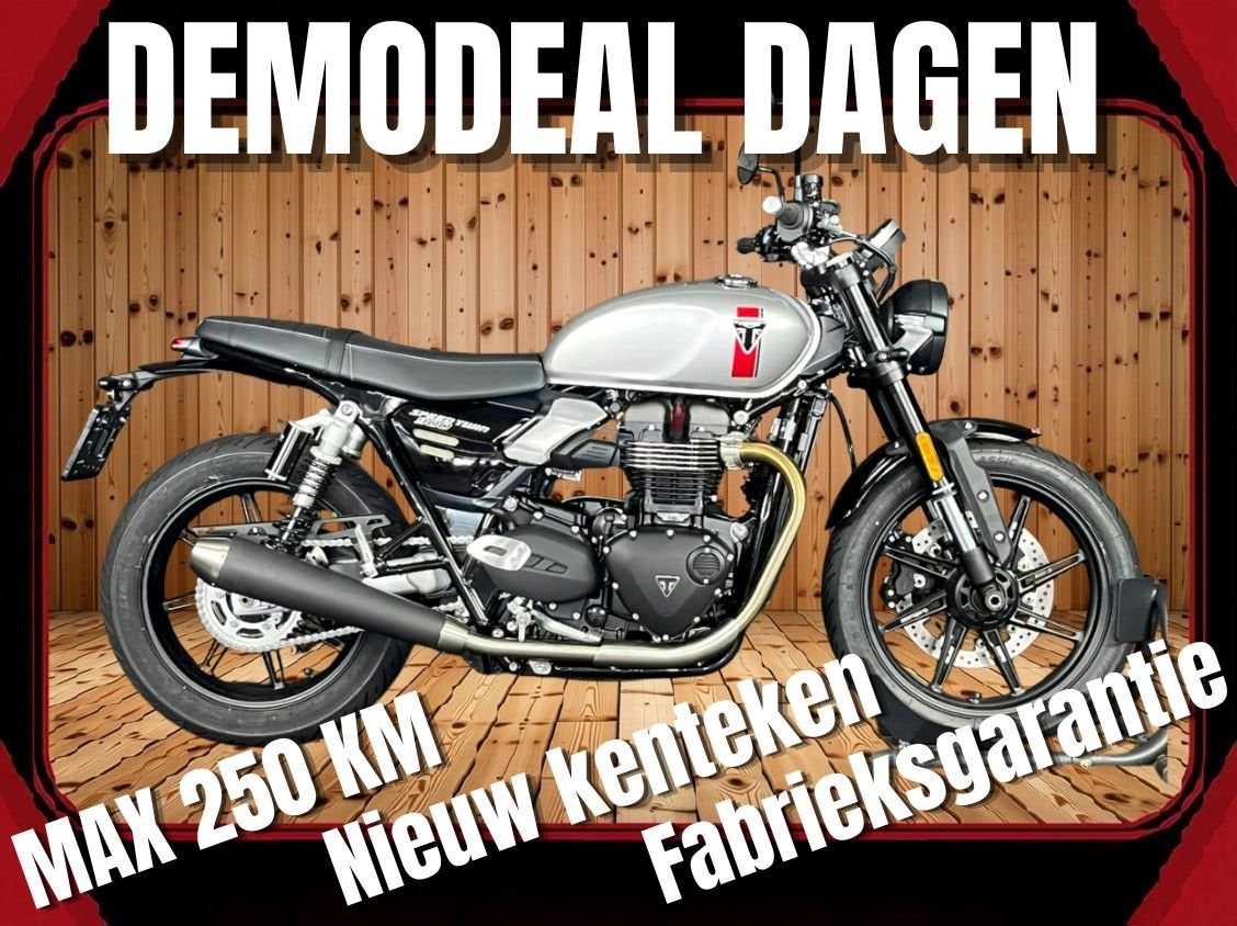 Triumph SPEED TWIN 900 ALU SILVER (bj 2026), Motoren, Nieuw, Bedrijf, 900 cc, Meer dan 35 kW