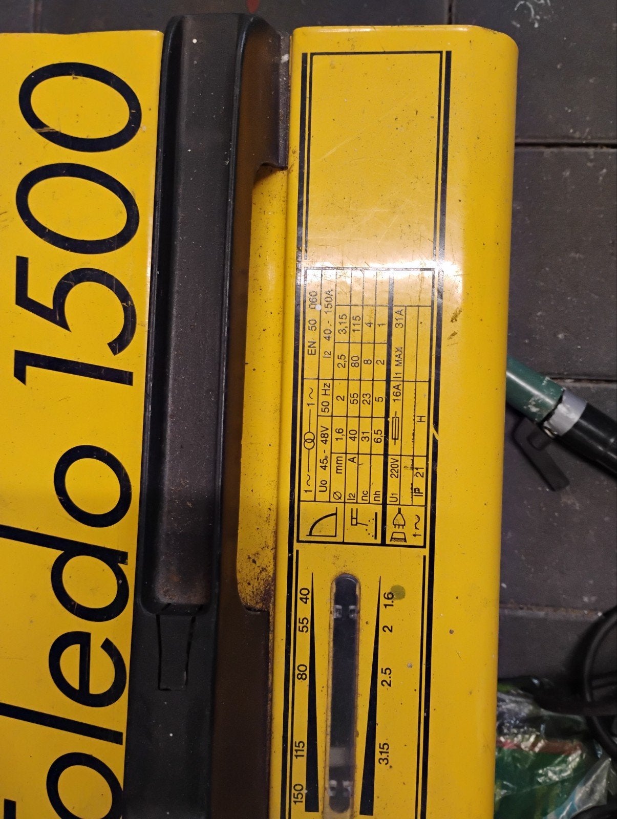 Toledo 1500 lasapparaat met toebehoren, Ophalen, Gebruikt, Minder dan 150 ampère, Elektroden