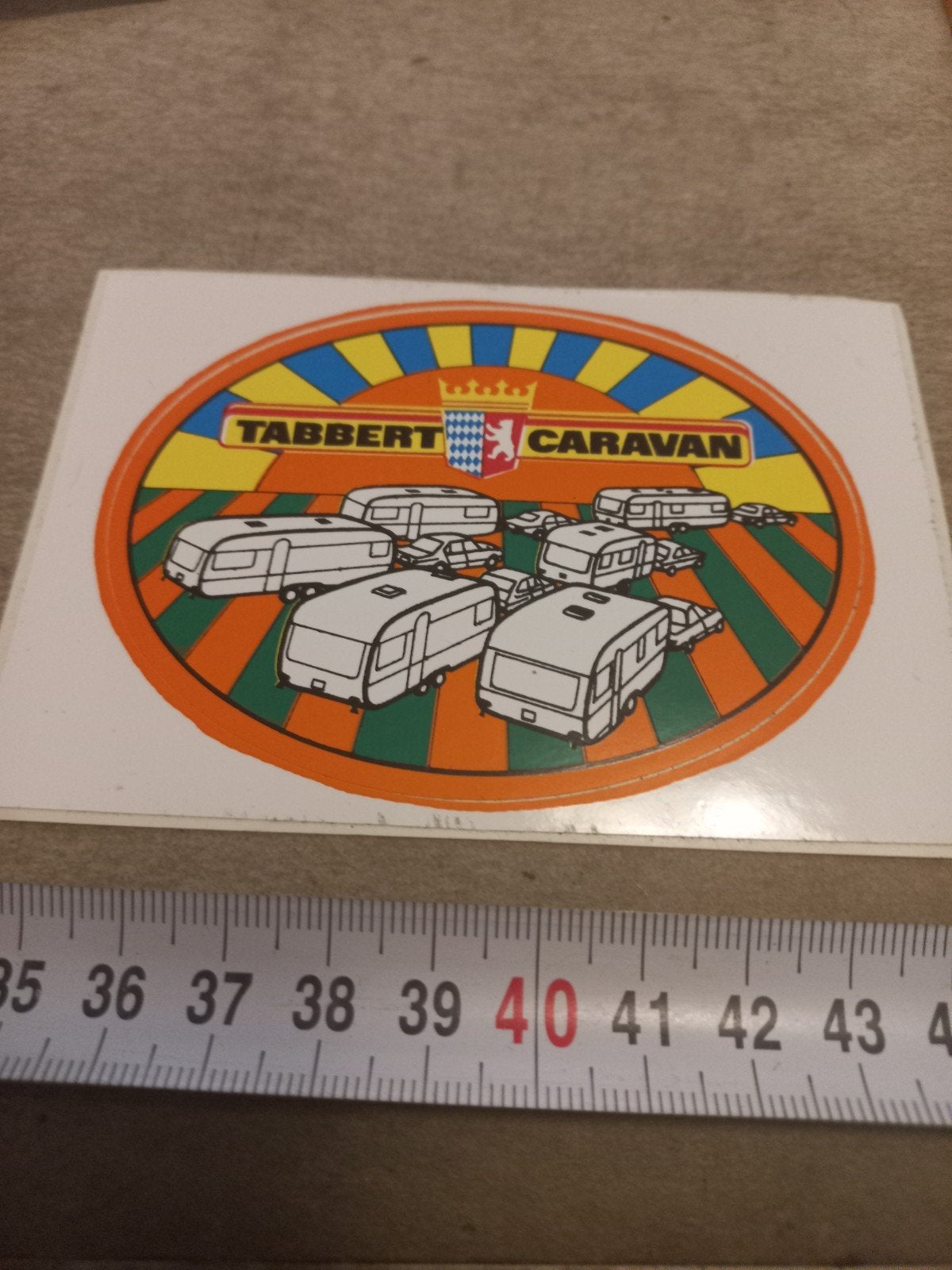 Vintage Tabbert Caravan Sticker - Zeldzaam Verzamelobject, Ophalen of Verzenden