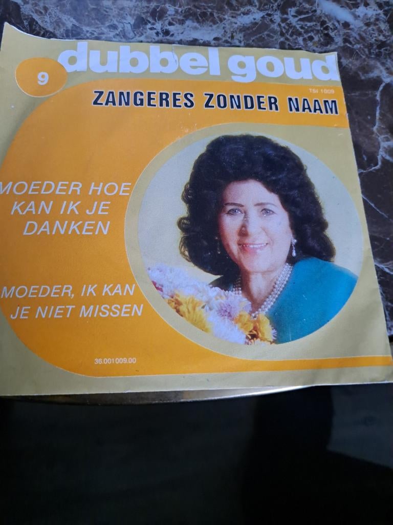 Zangeres Zonder Naam - Dubbel Goud Single (Moeder), Cd's en Dvd's, Vinyl Singles, Ophalen of Verzenden, Gebruikt