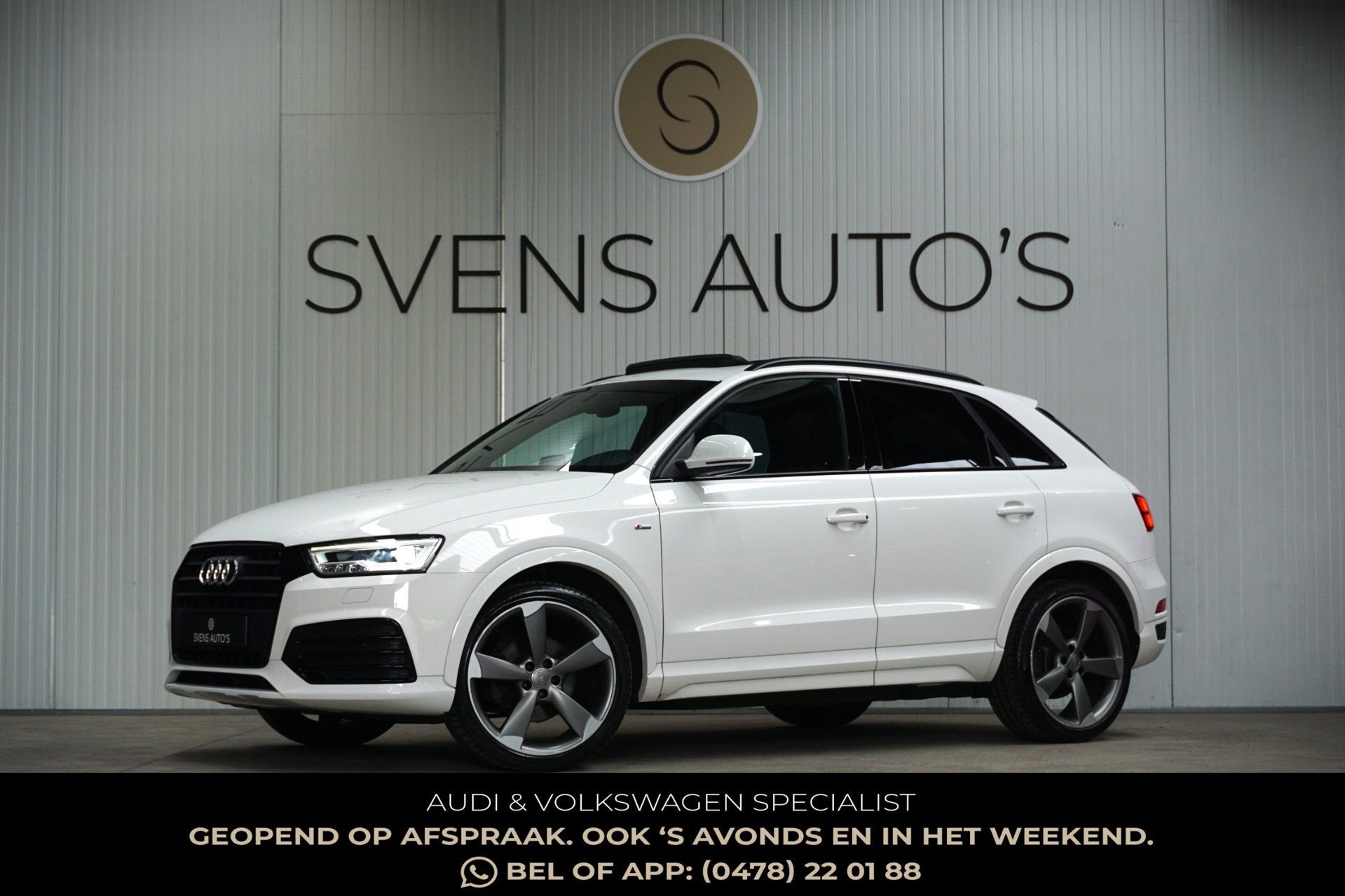 Audi Q3 1.4 TFSI S-Line Black Pack|Panodak|Keyless|LED|Cruis, Auto's, Gebruikt, Zwart, 4 cilinders, 150 pk