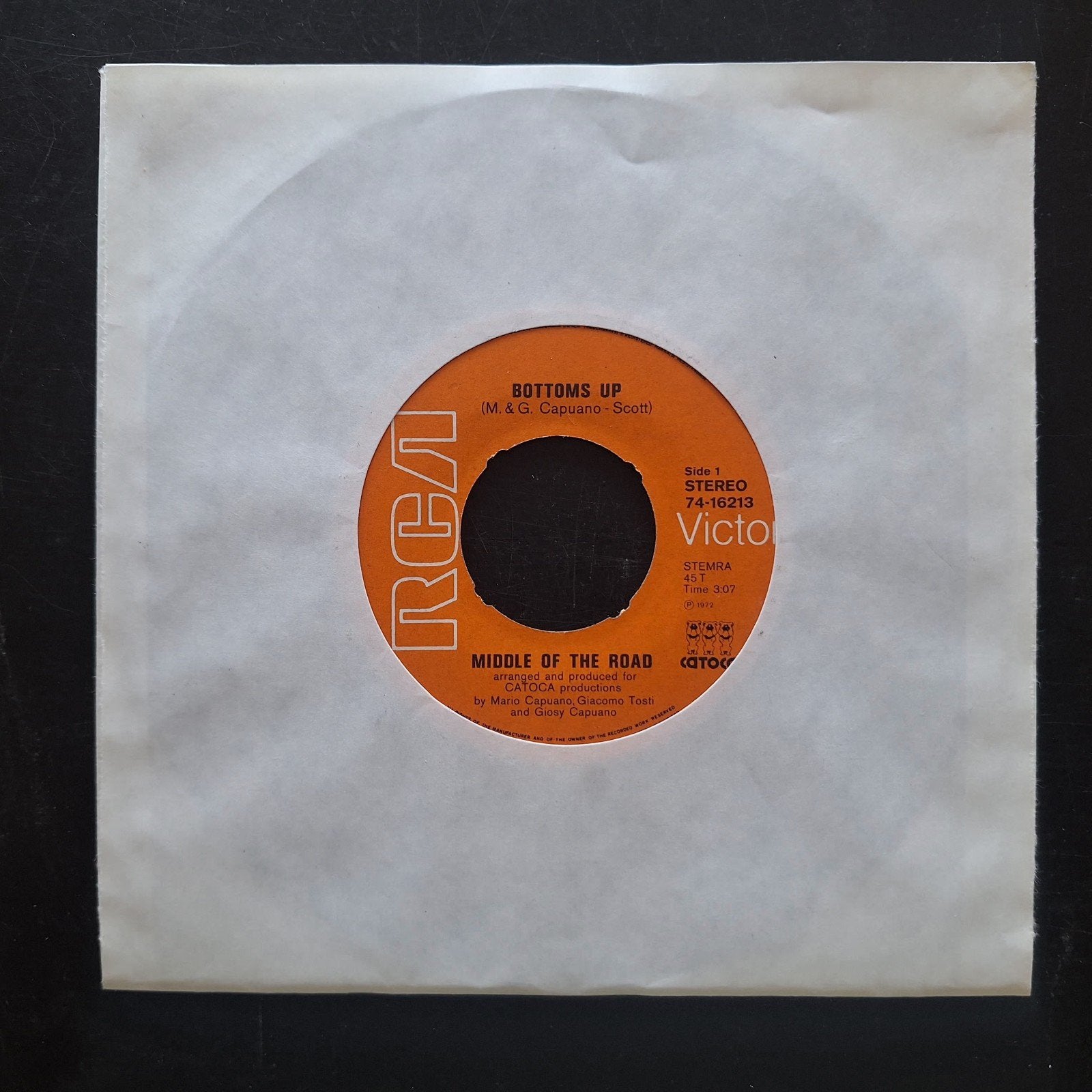 7"/SINGLE  MIDDLE OF THE ROAD - Botoms Up, Ophalen of Verzenden, Gebruikt, Pop