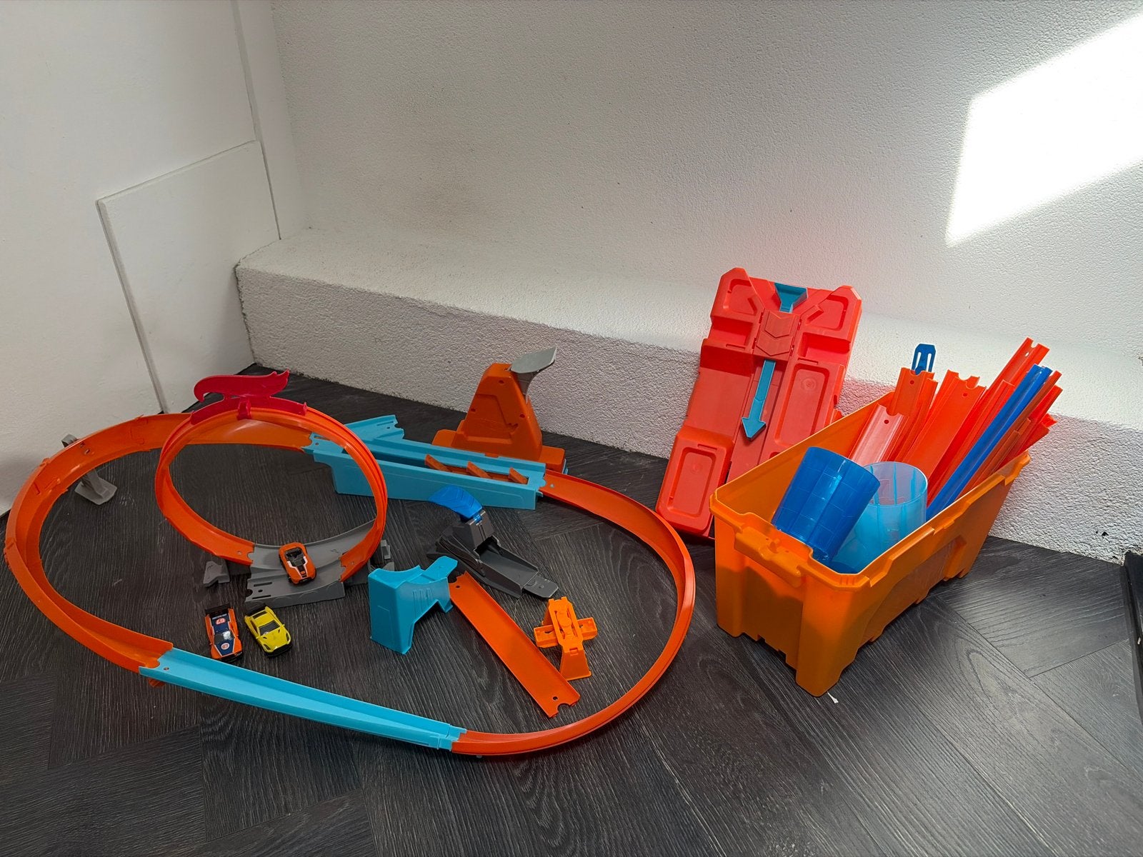 Hotwheels baan en accessoires - Diverse onderdelen, Ophalen, Gebruikt