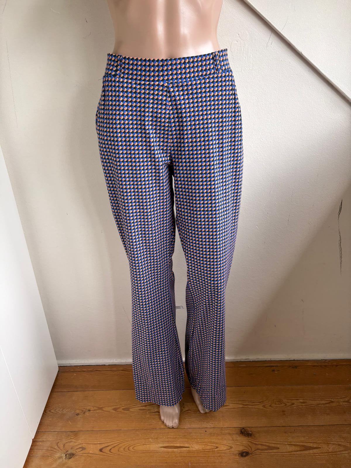 Studio Anneloes travelstof broek maat L print wijde pijpen, Maat 38/40 (M), Meerkleurig, Ophalen of Verzenden, Zo goed als nieuw