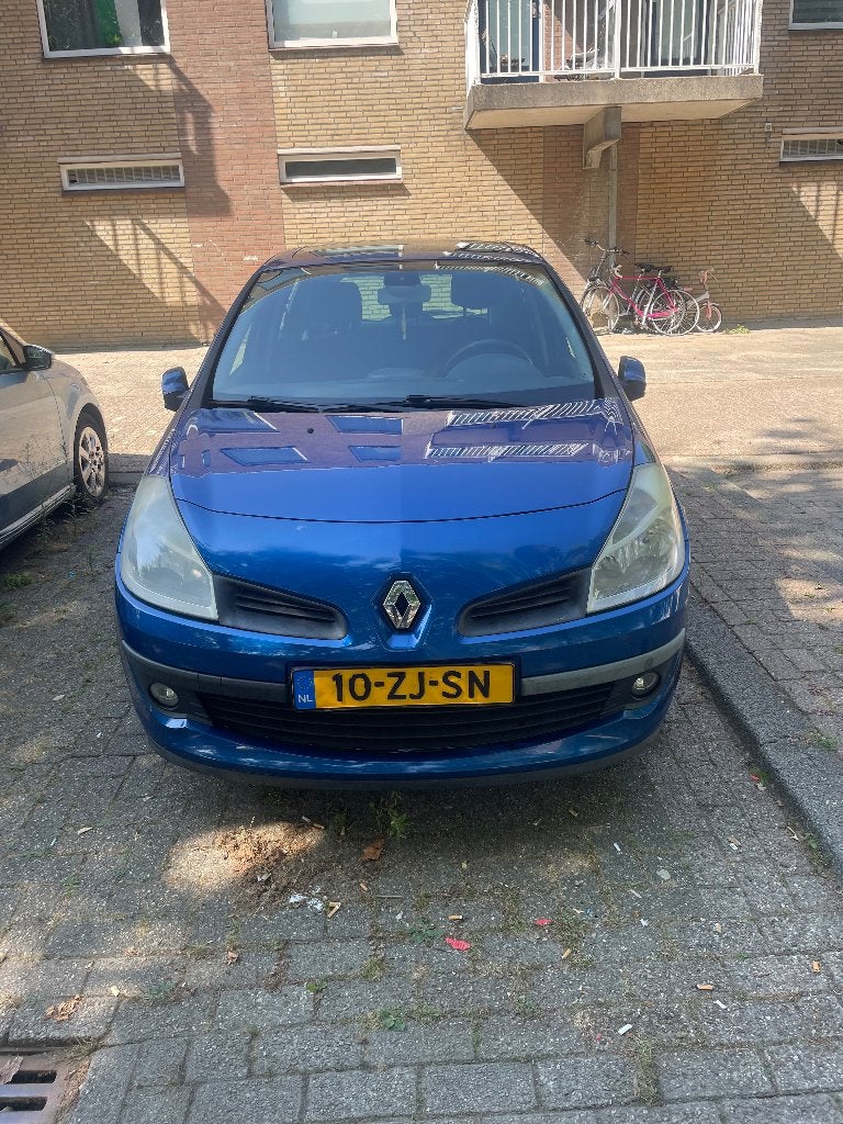 Renault Clio 1.2 16V 55KW 5-DRS E4 2008 Blauw, Voorwielaandrijving, 74 pk, Zwart, 4 cilinders