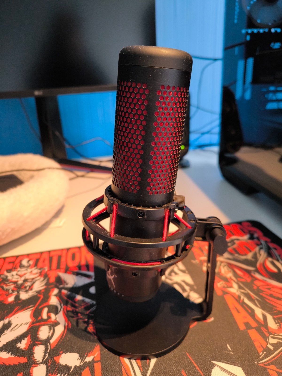 HyperX QuadCast USB Microfoon, Muziek en Instrumenten, Microfoons, Ophalen of Verzenden, Zo goed als nieuw, Studiomicrofoon